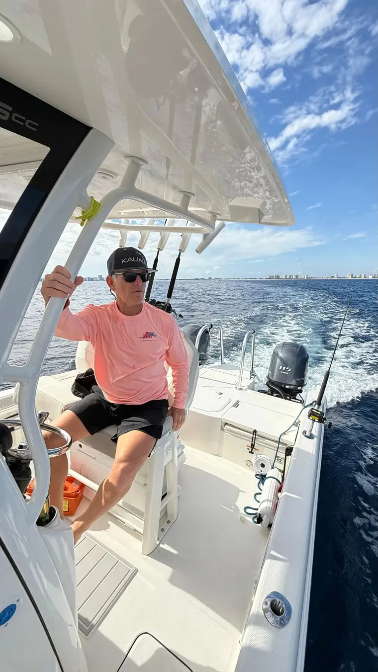 Captain of Lulu Boat Charter ready to head out