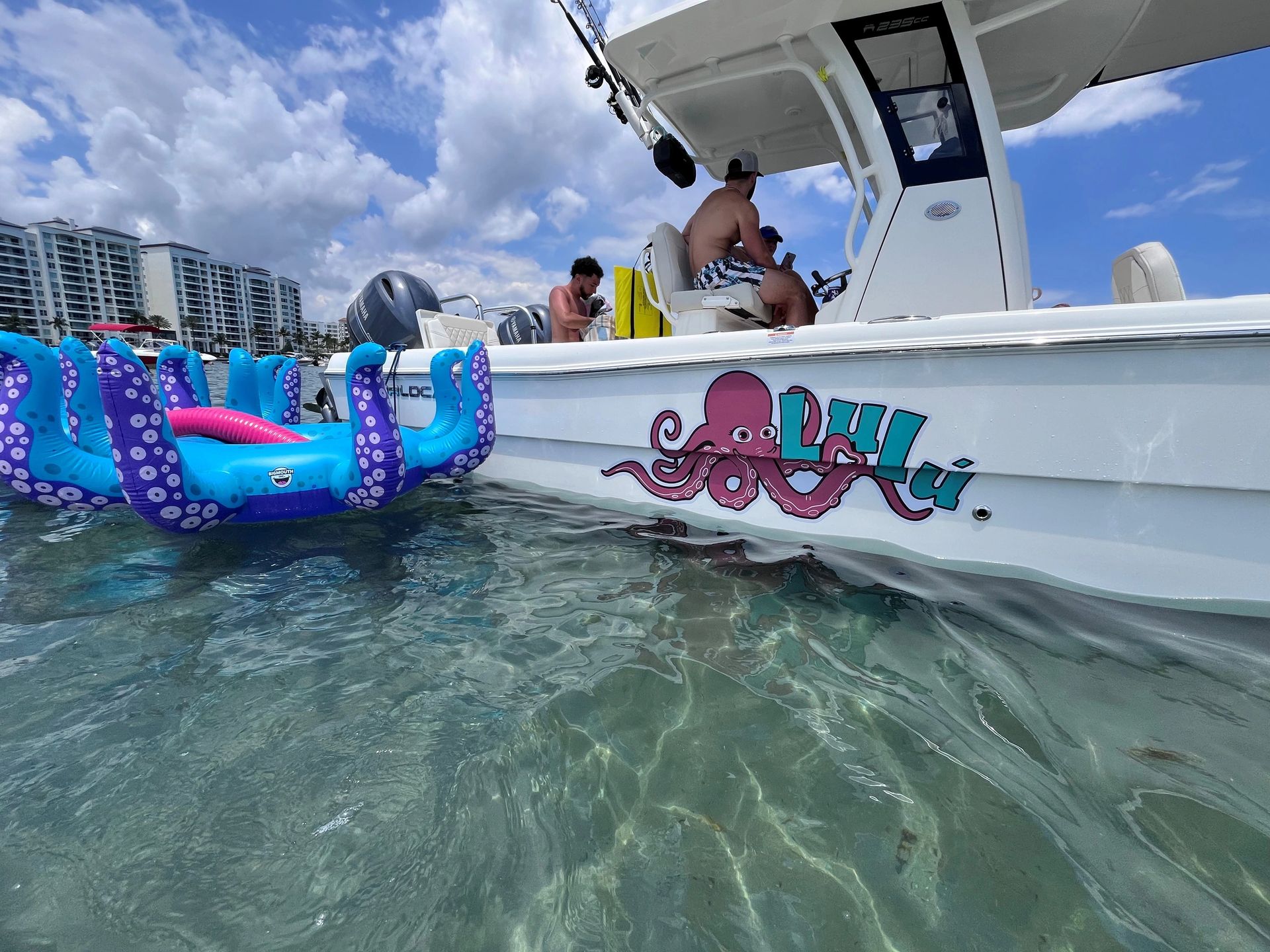 The Lulu charter boat on the water in South Florida
