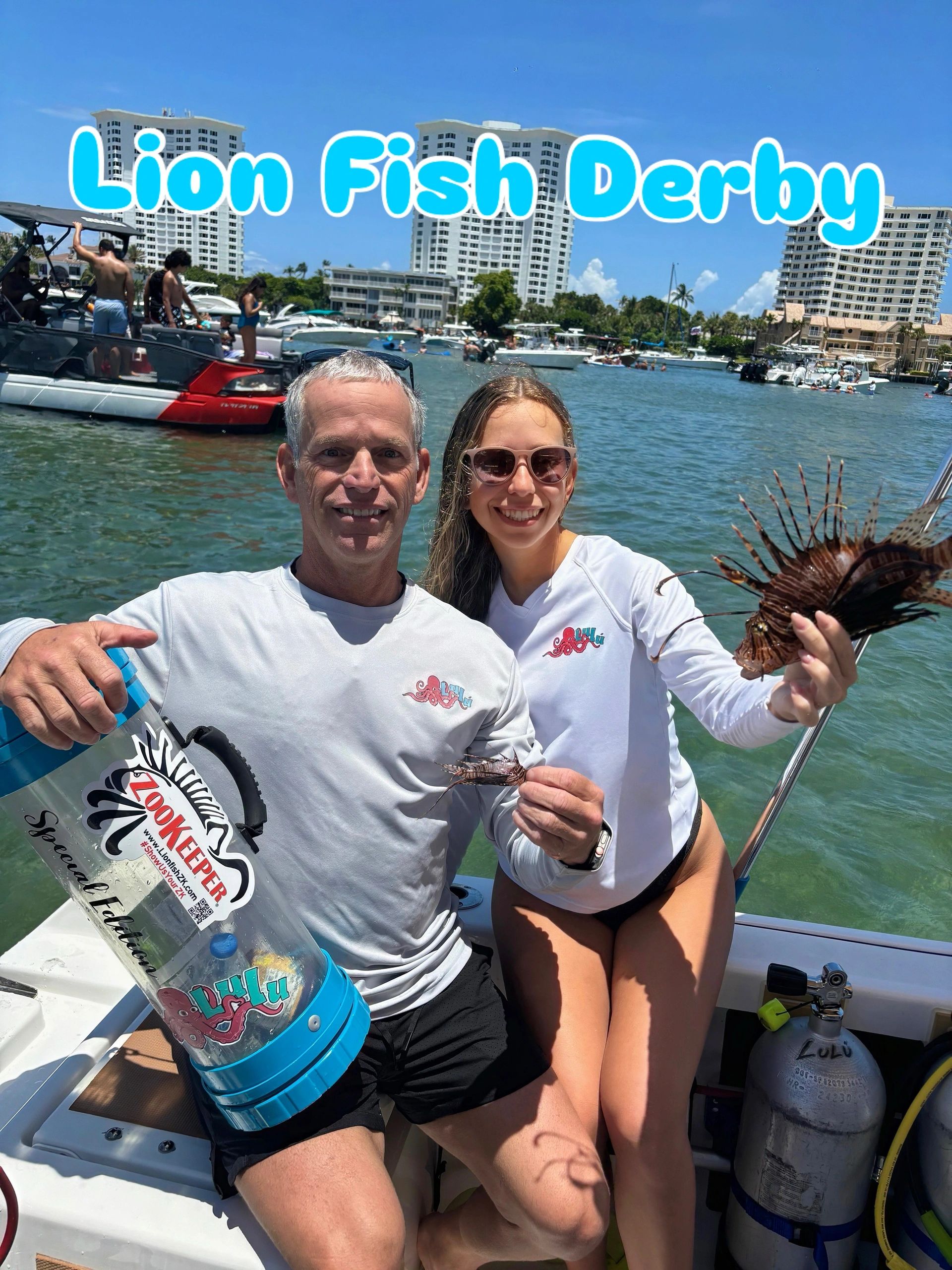 Lionfish caught on a Lulu Boat Charter fishing trip